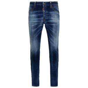 Dsquared2 로고 패치 디스트레스드 슬림핏 진 S74LB1318S30664 470 TP934642365