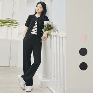 [폴햄]여성) 쿨링 세미와이드 밴딩 슬랙스 PHF2PP2033