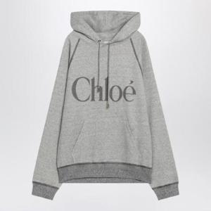 CHLOA  Gray hoodie with logo CH25AJH10179/R_CHLOE-060