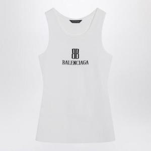 BALENCIAGA White Nano BB tank top 835500T5231/R_BALEN-9040