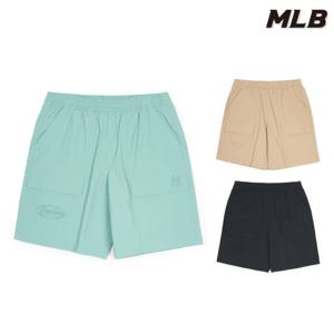 [MLB] 빈티지 컬시브 코튼터치 멀티 카고 6부 반바지 (3ASMV0553-3종)