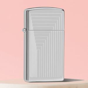 ZIPPO 지포라이터 46706 슬림 레이저 패턴 ZPO1MA072