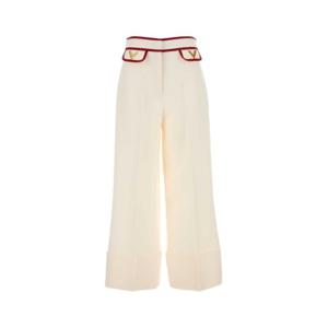 발렌티노 가라바니 스트레이트 팬츠 7B3RB6541CF AS0 White