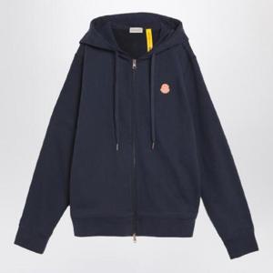 MONCLER X GILGA FARM BY DONALD GLOVER Blue zip up cotton sweatshirt 8G0000189AUJ/R_MONGE-786
