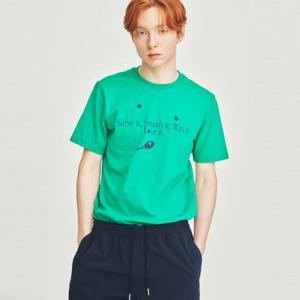 [휠라](온라인 단독)Fila tennis 레터링 반팔티셔츠 (FE2RSF5111X_GRN)