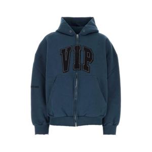 발렌시아가 후드 티셔츠 833377TSVP5 5002 Blue