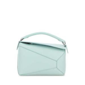 LOEWE Pastel light blue leather small Puzzle handbag A510P60XAC FROZEN