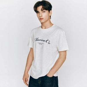 [지오다노] 남성 반팔 그래픽 프린트 저지 반팔 티셔츠 095506