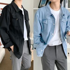 데일리룩 자켓 청자켓 남자 남성 캐주얼룩 남친 (WFI3E9X)
