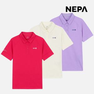 네파 여성 시어서커 트리코트 폴로 티셔츠 반팔 카라티 7L45217
