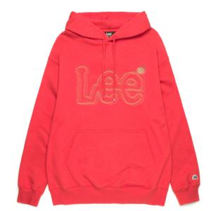 LEE 빅트위치 더블자수 오버핏 후 B1 LE2301HD03 RD