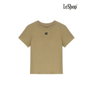 [르샵]자수 슬림핏 반팔티셔츠-LC38TS030
