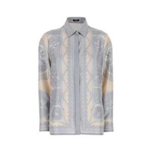 베르사체 셔츠 10013601A13359 5E450 Silver Grey Champagne