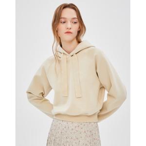 질스튜어트 뉴욕 여성 24FW 베이지 로고장식 폴리혼방 후드티셔츠 WJTS4D140I4