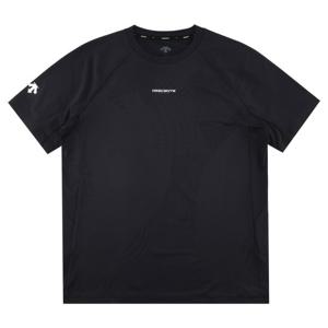 데상트 남성 자가드 반팔 티셔츠 SP321TTS78BLK