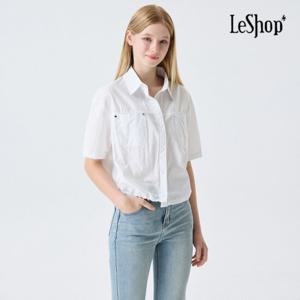 르샵  포켓 스트링 카라 셔츠 (BP6BL055A)