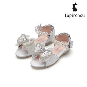 트래드후스 [LAPINCHOU]라팡슈 엘레나 블랑 글리터 화이트  샌들  WTLPSDL2M2WT