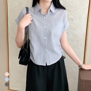 KARRA 셔링스트링라인셔츠_A5M0898