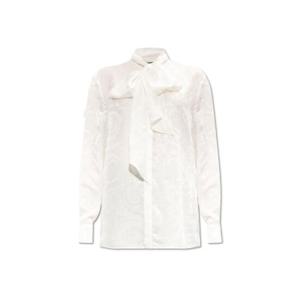 Versace 바로코 자카드 푸시보우 블라우스 10144891A10059 1W000 TP944238970