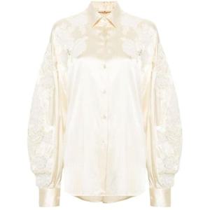 Ermanno Scervino 자수 긴소매 셔츠 D452K305OEL 20605ANGORA TP936980771