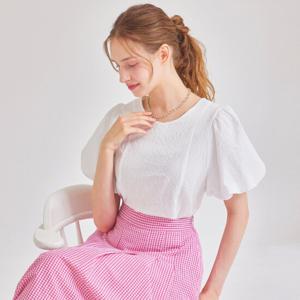 [매긴]벌룬 슬리브 시어서커 블라우스_PBMF5M1BL5350