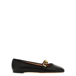 Bally Balby 스퀘어 토 발레 플랫 WA0506NA045 U901 TP944255588