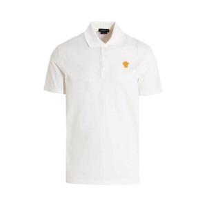 Versace Medusa 로고 자수 반팔 폴로 셔츠 10084921A06071 1W000 TP944280973