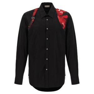 Alexander McQueen 하네스 긴팔 셔츠 795126QNAAD 1000 TP944275912