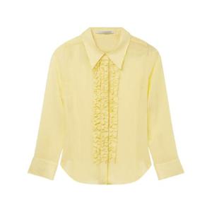 25 SS Stella McCartney 러플 디테일 실크 셔츠 6201033DU251 TP432795914