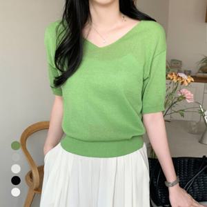 KARRA [국내생산]소피아브이넥니트_A5M0887