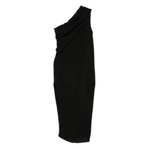 25 SS 릭오웬스 드레이프 원숄더 미디 드레스 RP02E4541WA TP439369621