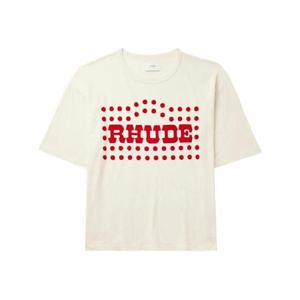 25 SS 루드 플록 번아웃 티셔츠 RHFW23TT07012 TP439369064