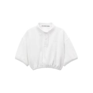 25 SS 알렉산더왕 밴딩 헴 크롭 폴로 탑 4CC3251030120 TP439322137