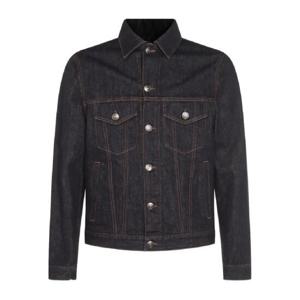 25 SS Brunello Cucinelli 버튼 프런트 데님 재킷 M233P6909C9014 TP439363649