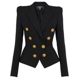 발망 Black Wool Double Breasted Blazer BF1SI206WC09 TP719874817