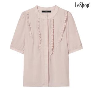 [르샵]심플 데일리 프릴 반팔 블라우스 (DP2BA054A)