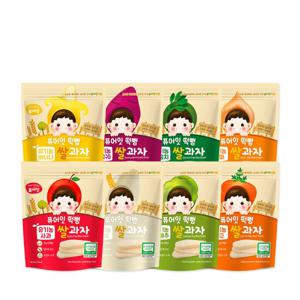 퓨어잇 떡뻥 유기농 쌀과자 10가지맛 아이간식 아기과자