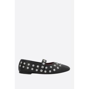 STELLA MCCARTNEY Ryder ballet flats in Ater Mat with studs 810473W1IL01000