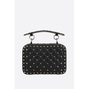 VALENTINO GARAVANI 퀼팅 나파 소재의 Rockstud Spike 크로스바디 백 6W2B0Q94NAP0NO