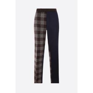 THOM BROWNE check wool straight-leg pants MTC051FF0344205