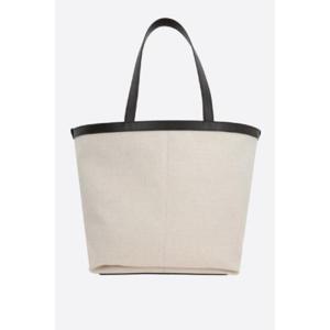 BOTTEGA VENETA 캔버스와 부드러운 가죽 토트 백 754914V3BO19822