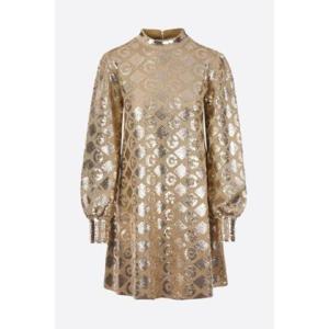 GUCCI G rhombi lame jacquard dress 649932XKBRJ7284