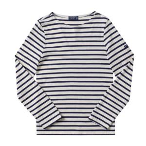 [세인트제임스] 9858 ECRU MARINE 밍콰이어 스트라이프 긴팔티