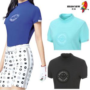 [마코] (여성)라운드와펜반목넥반팔티셔츠_MKW2TH70