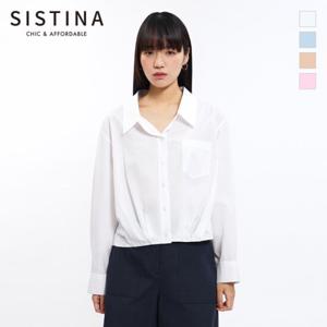 [SISTINA] 인기 코튼 볼륨 크롭 셔츠_AWWSTO21090