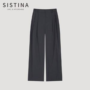 [SISTINA] 인기 사이드 버튼 스트레이트 팬츠_AWWSLO21160_DG