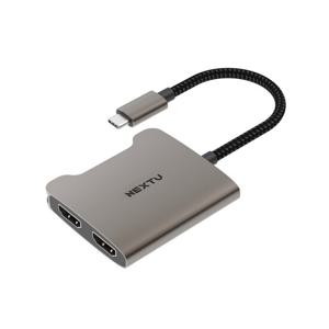 넥스트유 C타입 듀얼 HDMI 디스플레이 어답터 NEXT-2271TCH-4K