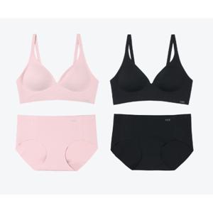 [예스][노와이어]심리스 실리콘 퓨징 쉼표 브라 2종택 1 YSWBYZ530YSWPZ530