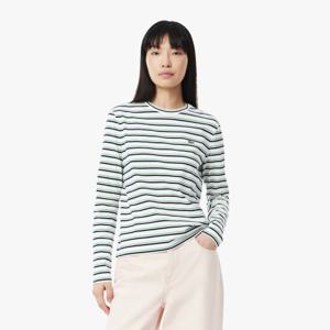 [시즌오프 30% 인하] 라코스테 공식 여성 멀티 스트라이프 긴팔 티셔츠 TF0354-55G H5I