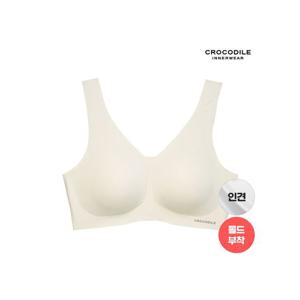 [크로커다일 이너웨어]라이크라 인견쉘론 몰드부착 V넥 감탄브라 1종 CDWBR5N29T